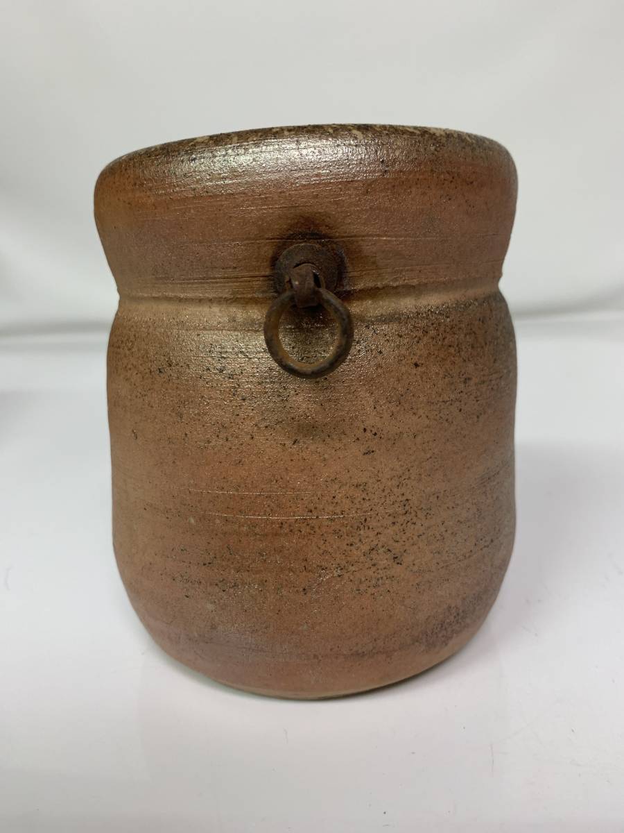 備前焼 花器 旅枕掛花生 半入居 真鍋静良造 合箱 | web.hauscenter.com.bo