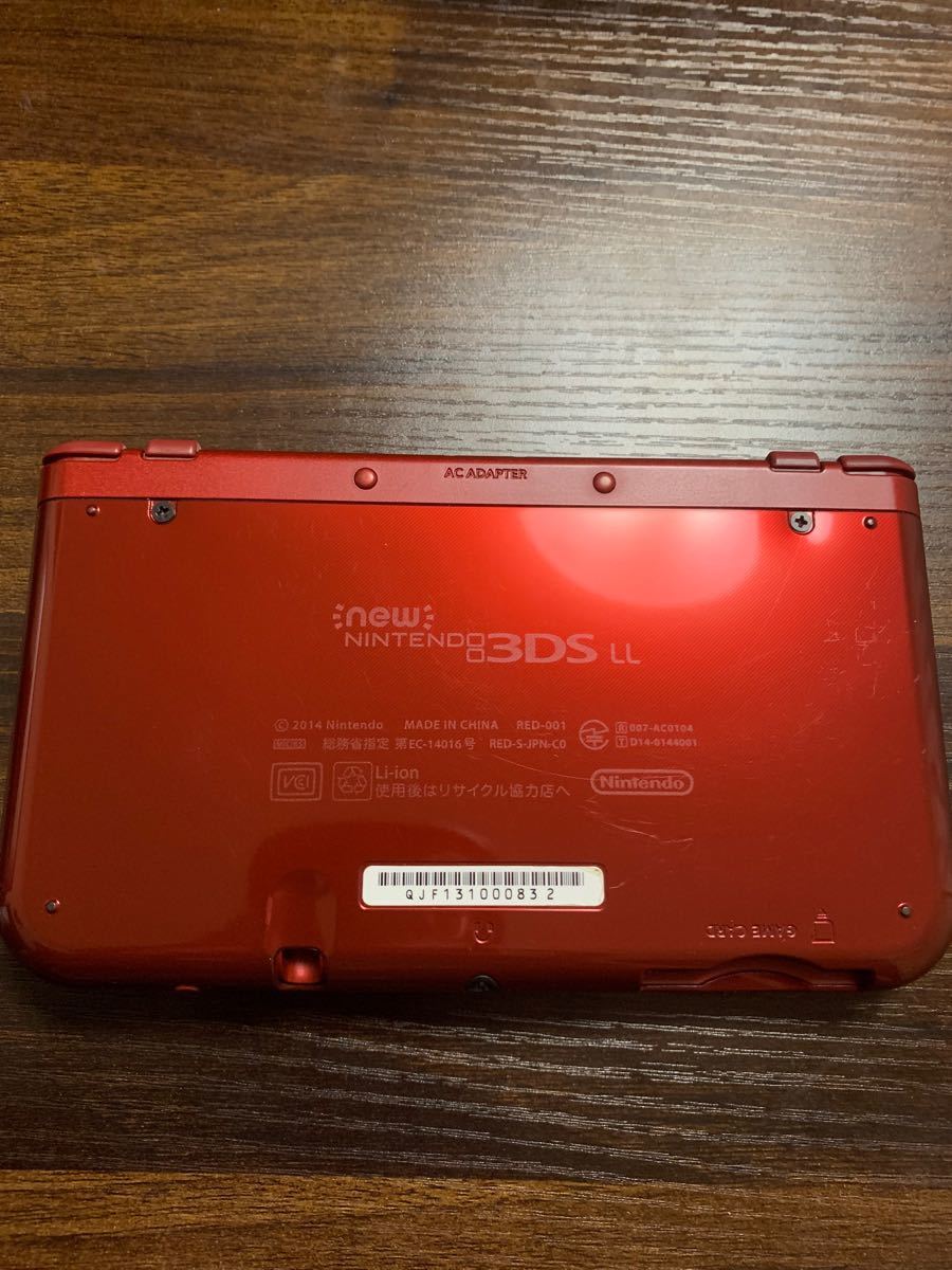 美品　Newニンテンドー3DS LL new NINTENDO 3DS LL メタリックレッド 任天堂