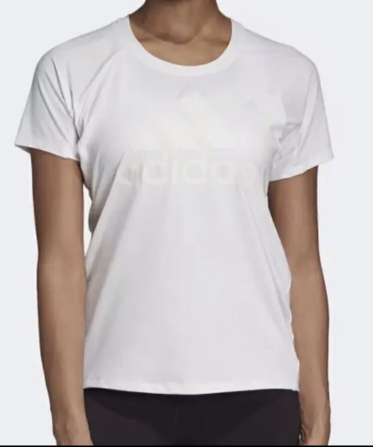 送料無料 新品 adidas W M4T ビッグロゴ トレーニングTシャツ L_画像1