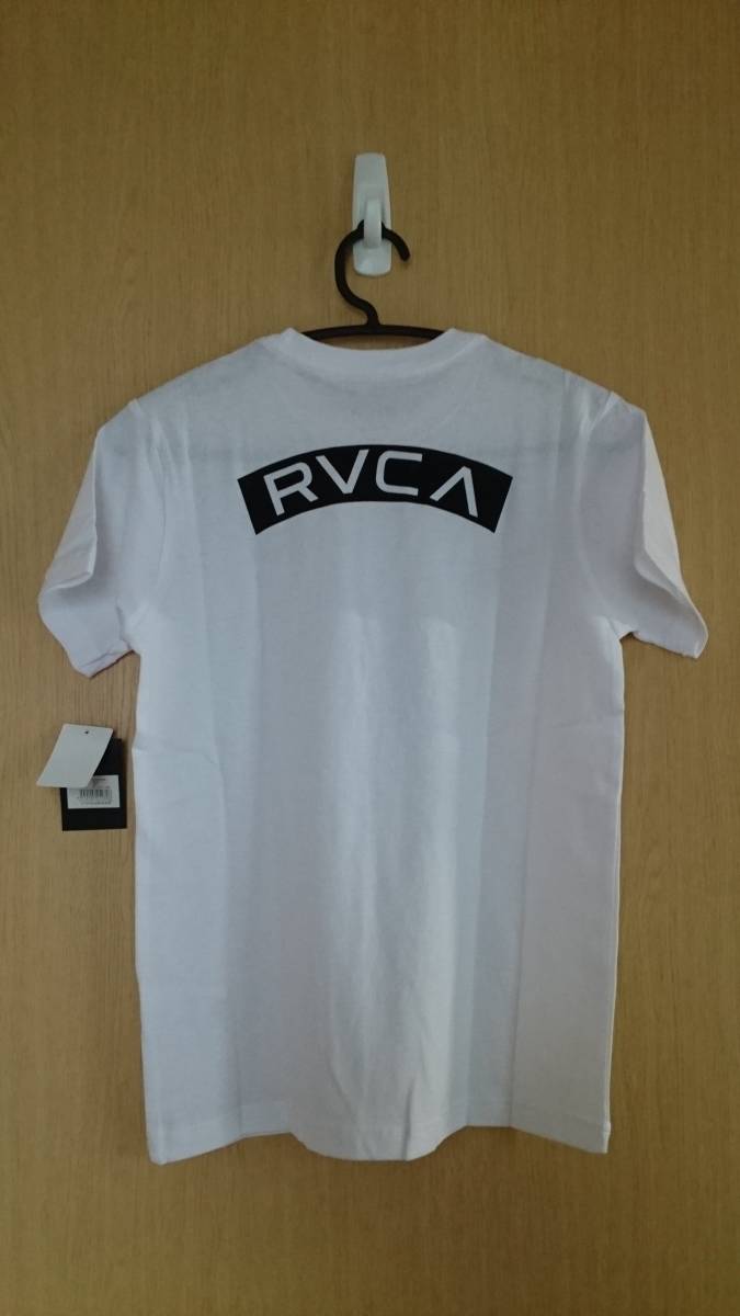 RVCA Roo ka короткий рукав футболка Kids 150 задний принт стандартный товар бесплатная доставка трудно найти редкий LUKA белый белый 