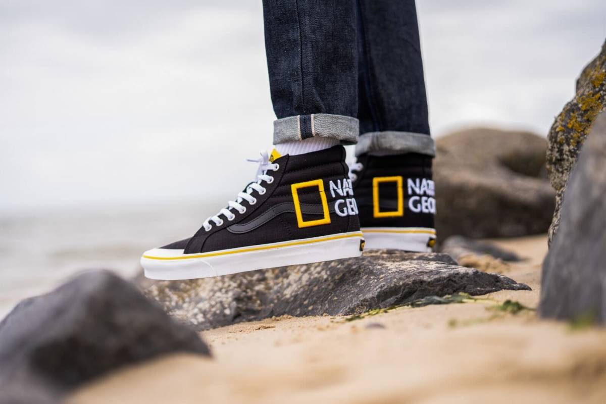 新品未使用 VANS バンズ SK8-HI REISSUE 138 ナショナル ジオグラフィック NATIONAL GEOGRAPHIC スケートハイ 別注 US9.5 27.5センチ_画像1