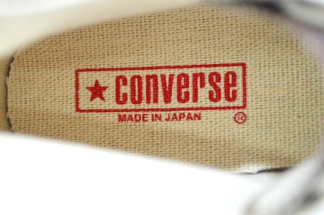 新品未使用 CONVERSE コンバース ALLSTAR CANVAS AS J HI 日本製 MADE IN JAPAN 茶色 ダークブラウン 13,200円 US7.5 26センチ 送料無料_画像6