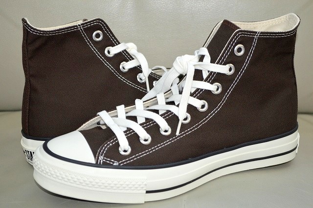 新品未使用 CONVERSE コンバース ALLSTAR CANVAS AS J HI 日本製 MADE IN JAPAN ダークブラウン 茶色 13200円 US10.5 29センチ 送料無料