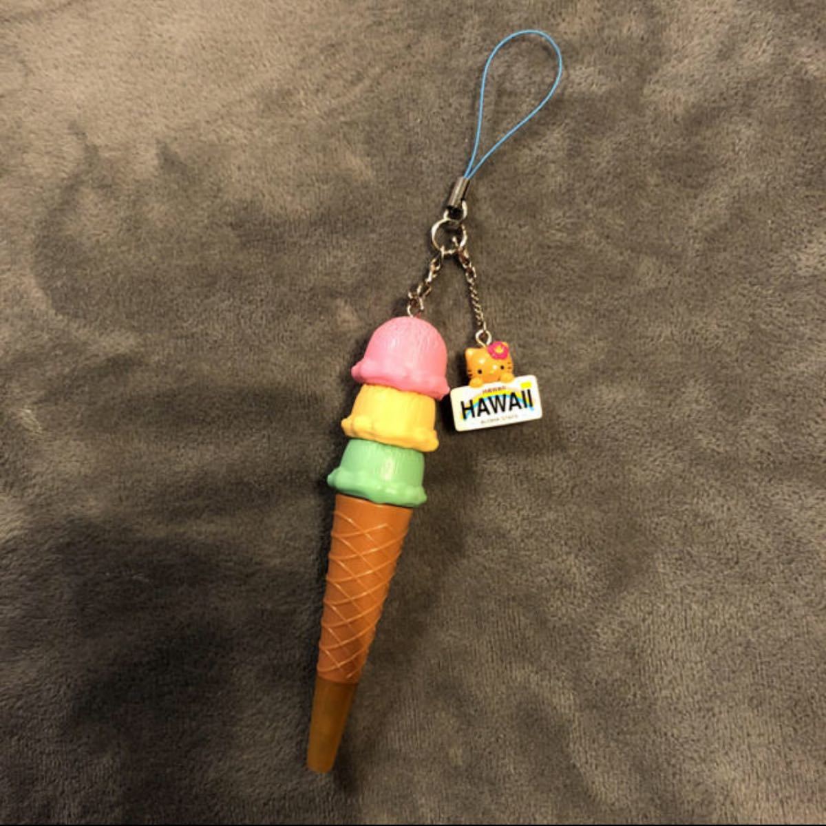 ハワイ限定 キティちゃん チャーム付き ボールペン アイス ハワイ限定 キティちゃん チャーム付き ボールペン アイス