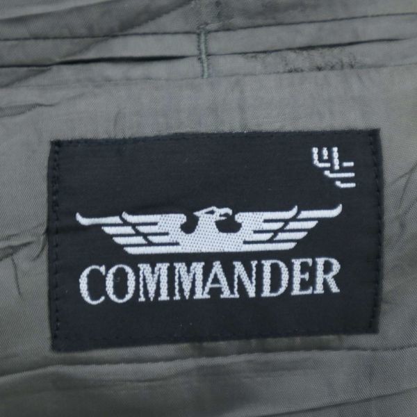 COMMANDER overmeyer ハリスツイード★ ウール100% ツイード アンコン ジャケット ブレザー Sz.L位　メンズ グレー　C0T00985_B#N_画像6