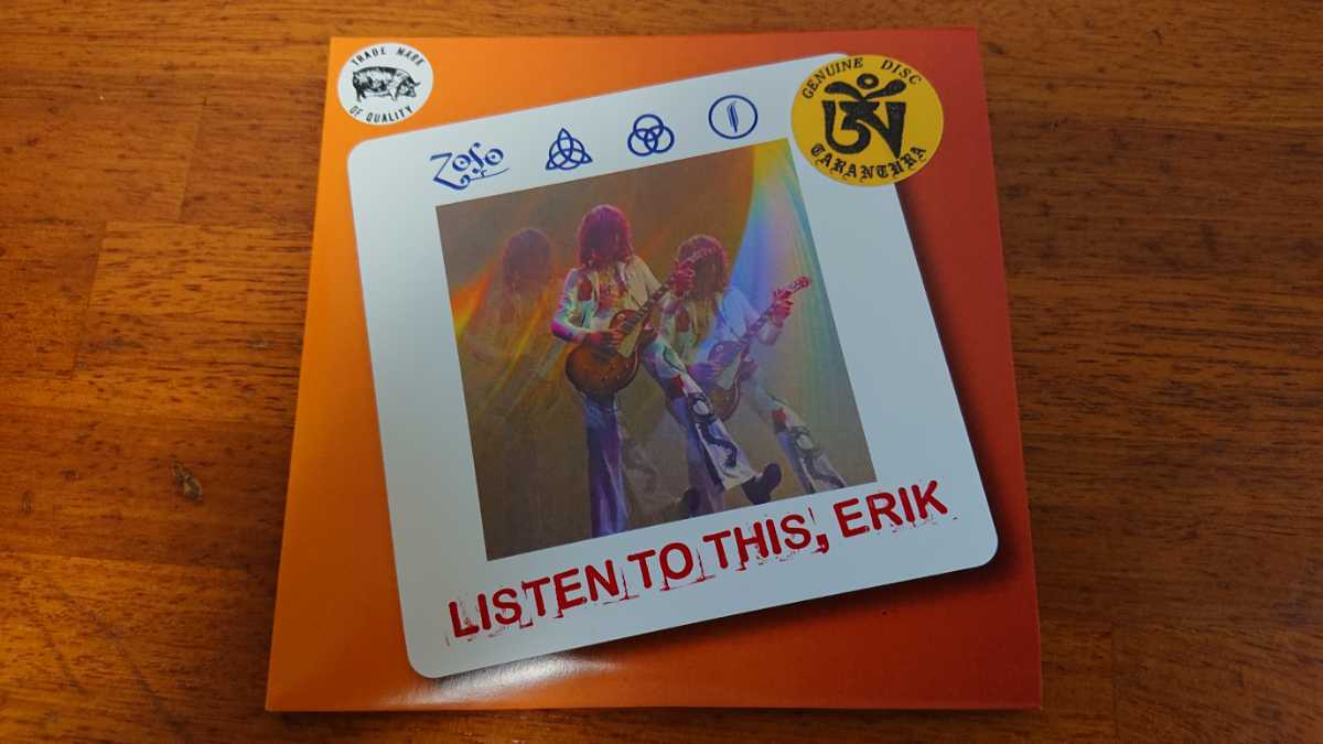 名演！☆TARANTURA タランチュラ☆ Led Zeppelin “LISTEN TO THIS,ERIK”（3CD) 1