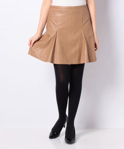 INDEX　フェイクレザーサーキュラースカート　Lサイズ_画像5