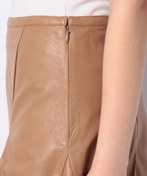 INDEX　フェイクレザーサーキュラースカート　Lサイズ_画像6