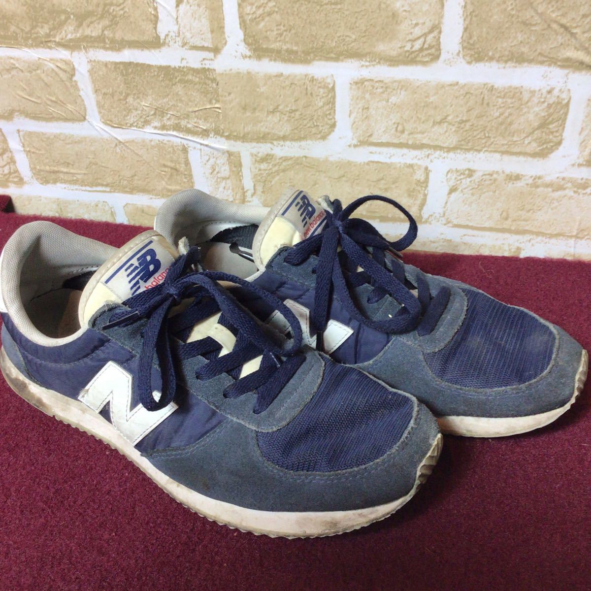 【売り切り!送料無料!】A-117new balance!28.0cm!ローカット!スニーカー!ニューバランス!メッシュ!ナイロン!レザー!中古!_画像2