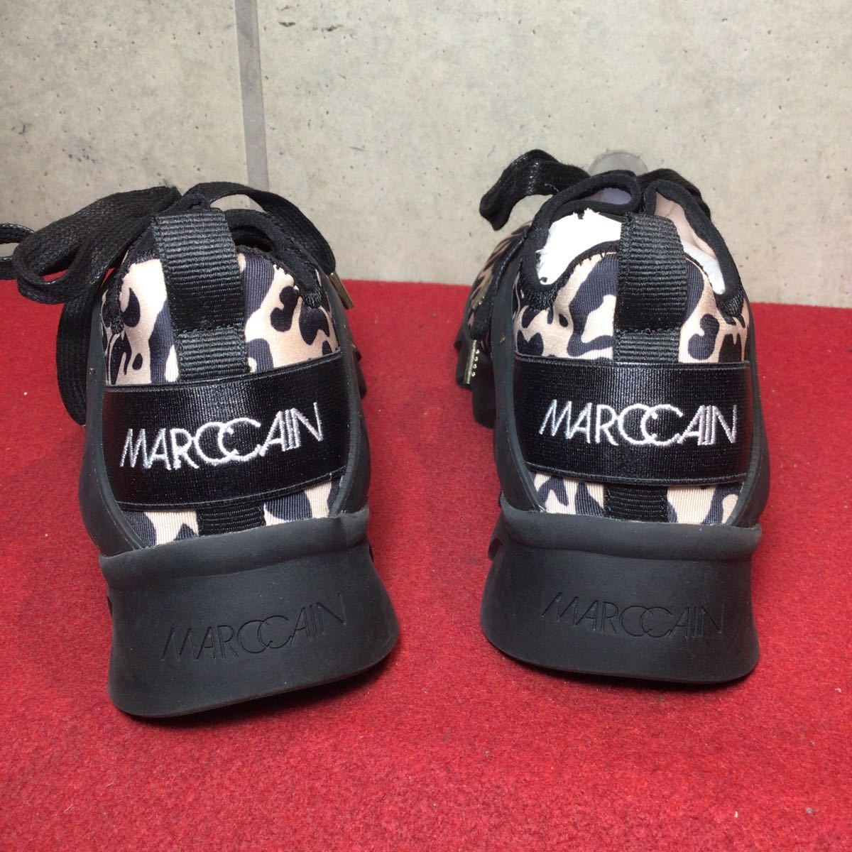 [ selling out! free shipping!]B-1 MARCCAIN sneakers! leopard print!26cm! new old box equipped!