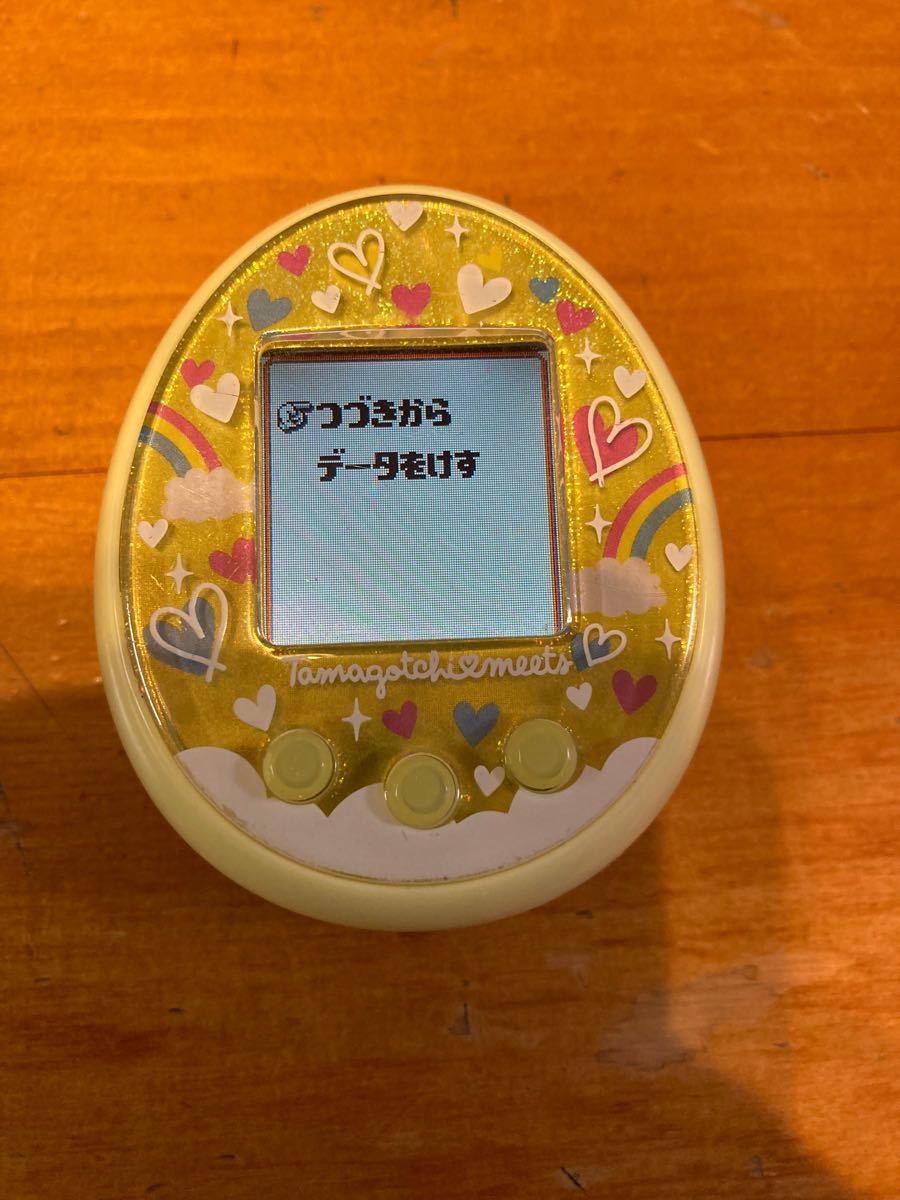 たまごっちみーつ メルヘンみーつver イエロー used単四電池付 たまごっちみーつ メルヘンみーつver イエロー used単四電池付