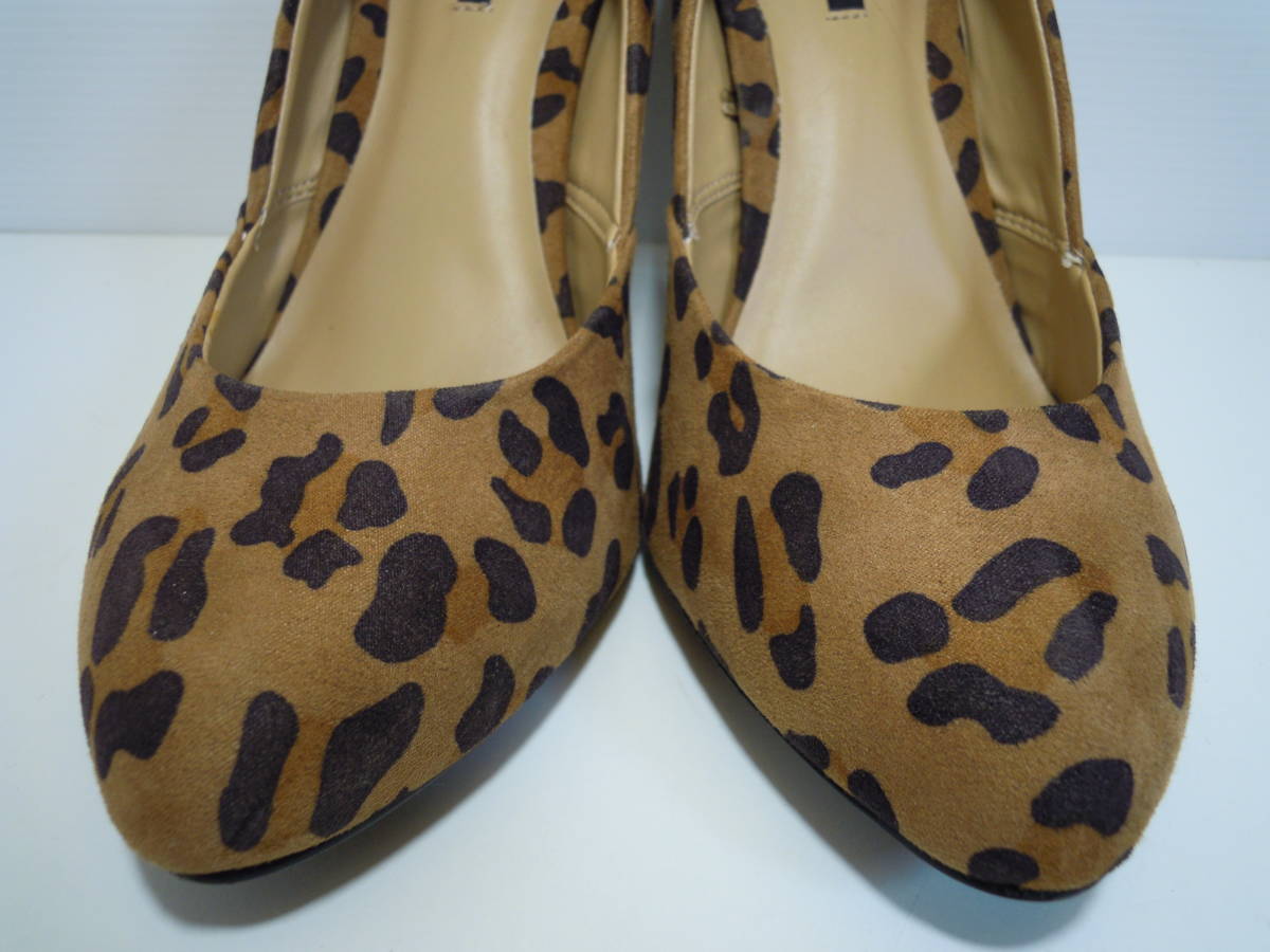 FOREVER21 four ever tuen tea one leopard print pumps size 23.0cm