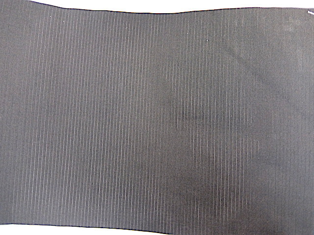 14304-2) 黒絽なごや帯　喪装用夏帯　30,5x335　絹