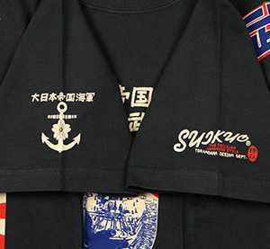 粋狂 戦艦武蔵 Tシャツ ネイビー M SYT-198 エフ商会_画像5