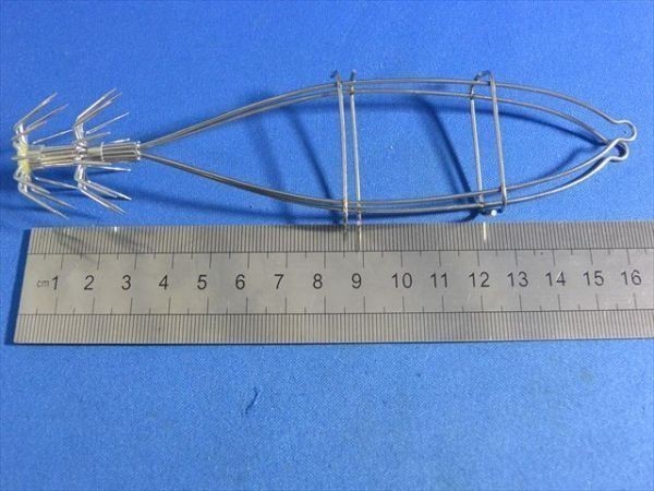 ５個　イカ・タコに実物テンヤ、餌木、アジなどの小魚を挟み、つかんだら離さない 、タコ、蛸、テンヤマダコ、テンヤアオリイカ、_５個セットです。