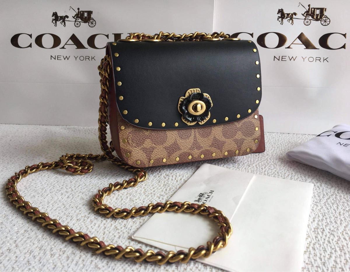 週間売れ筋 COACH マディソンレザースモールセイディ 新品未使用