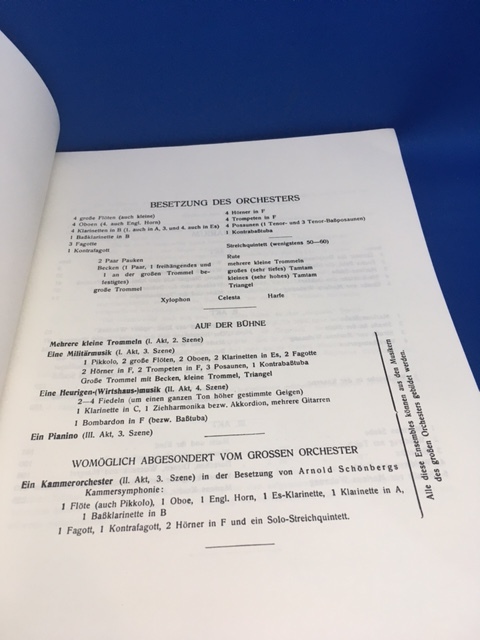 アルバン ベルク ヴォツェック オペラ スコア 楽譜Alban Berg Wozzeck opera score Universal edition No.7382 - その他 アルバン ベルク ヴォツェック オペラ スコア 楽譜Alban Berg Wozzeck opera score Universal edition No.7382 - その他