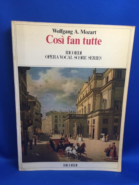 洋書楽譜 ★ モーツァルト オペラ ヴォーカル スコア 「コシ・ファン・トゥッテ COSI FAN TUTTE 」RICORDI ★