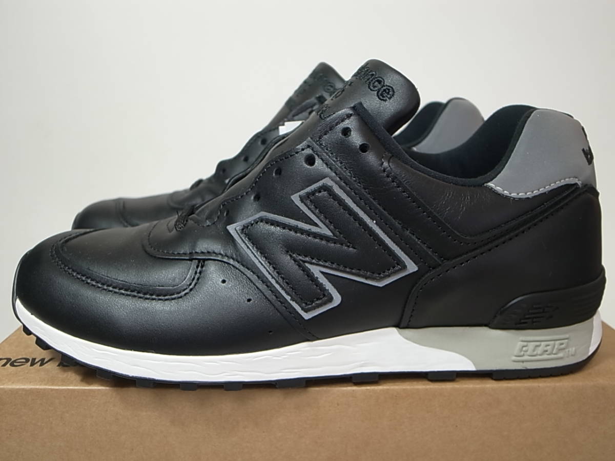 いいねSale! J未発売!!☆New Balance M57/40SLB NEW BALANCE UK製 M576KKL 25cm US7 新品 オールレザーモデル 黒