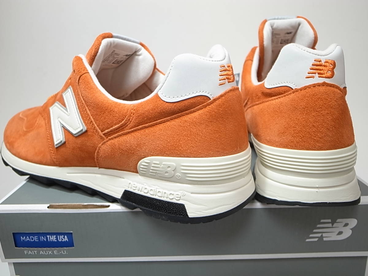 【送料無料 即決】日本未発売 J.CREW x NEW BALANCE USA製 M1400JC 31cm US13新品 ジェイクルー別注 オレンジ オールスエードレザー 米国製_画像3