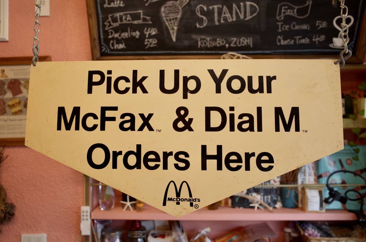 ビンテージ　Mcdonald's マクドナルド チェーン看板　ピックアップ　オーダー　アメリカ製　インテリア　カリフォルニア　電話　ロゴ_画像3