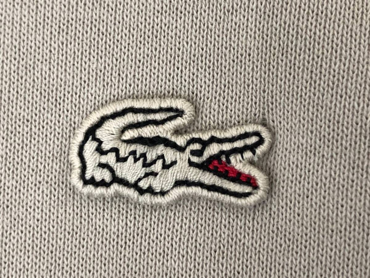 SC693 ラコステ LACOSTE VINTAGE WASHED　パーカー　スウェット　刺繍　グレー　メンズ　3_画像6