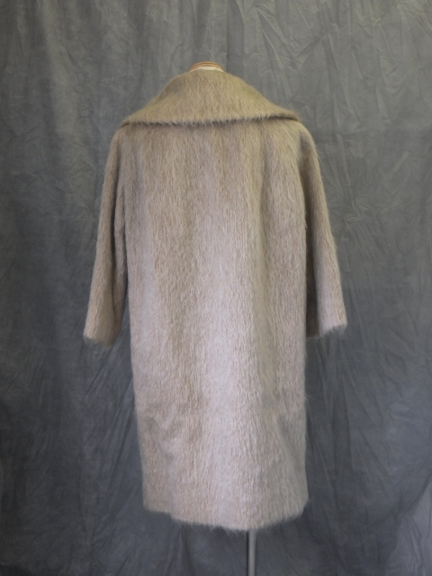 z1F152Z- m イングランド製 ウールコート All Pure Wool 丈約93㎝ ベージュ_画像3