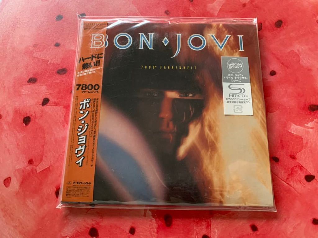 新品未開封　高音質SHM-CD 初回限定盤 ボン・ジョヴィ Bon Jovi 7800°ファーレンハイト＋ライヴ・トラックス FAHRENHEIT 送料無料
