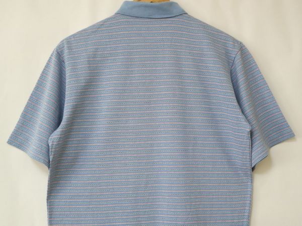80's ビンテージ ポロ ラルフローレン ボーダー 鹿の子 半袖 ポケット付き ポロシャツ US- S サイズ // シャツ Tシャツ_画像2
