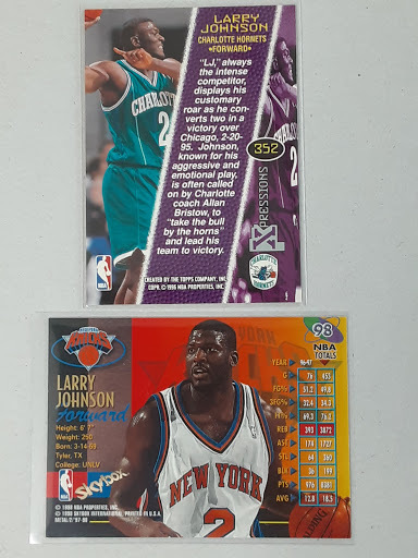 NBA LARRY JOHNSON SKYBOX METAL UNIVERSE カード１枚  TOPPS XPRESSIONS カード１枚  の画像4