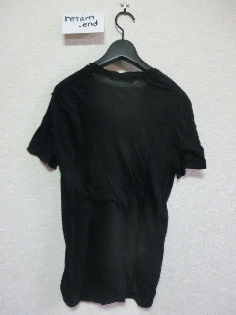 GIORGIO BRATO Tシャツ Vネック S ブラック ジョルジオ・ブラット_画像2