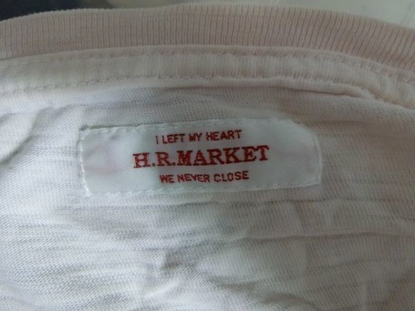 H.R.MARKET Vネック Tシャツ 3 ライトピンク ハリウッドランチマーケット_画像3
