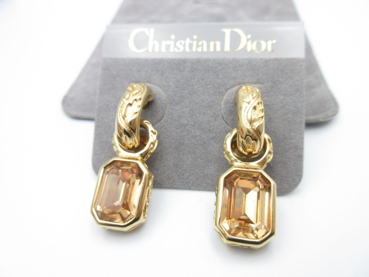 Dior ピアス ストーン ヴィンテージ レア アクセサリー-