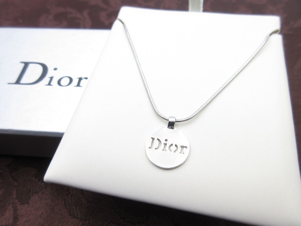 【極上美品】綺麗★ Christian Dior ネックレス ロゴ クリスチャン ディオール ヴィンテージ アクセサリー レディース 結婚式 レア n-n15_画像1