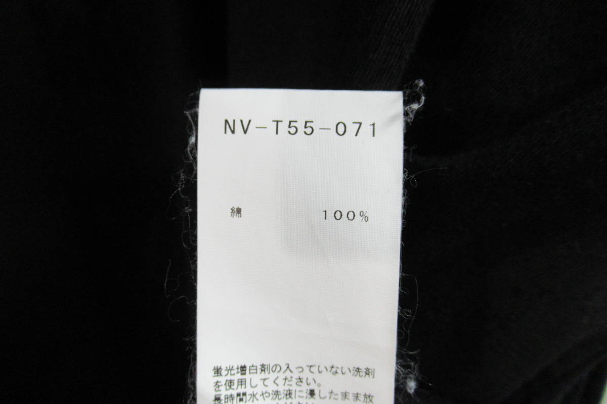18aw B yohji yamamoto +noir 黒 顔料プリントデザインカットソー NV-T55-071_画像9