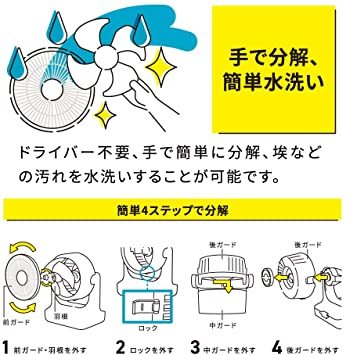 ピュアホワイト ドウシシャ サーキュレーター DC 18㎝ 首振り 風量9