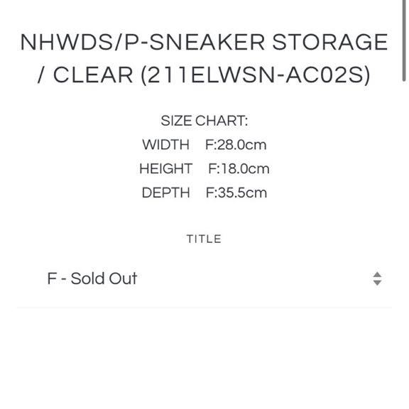 3個セット NEIGHBORHOOD ネイバーフッド NHWDS / P-SNEAKER STORAGE