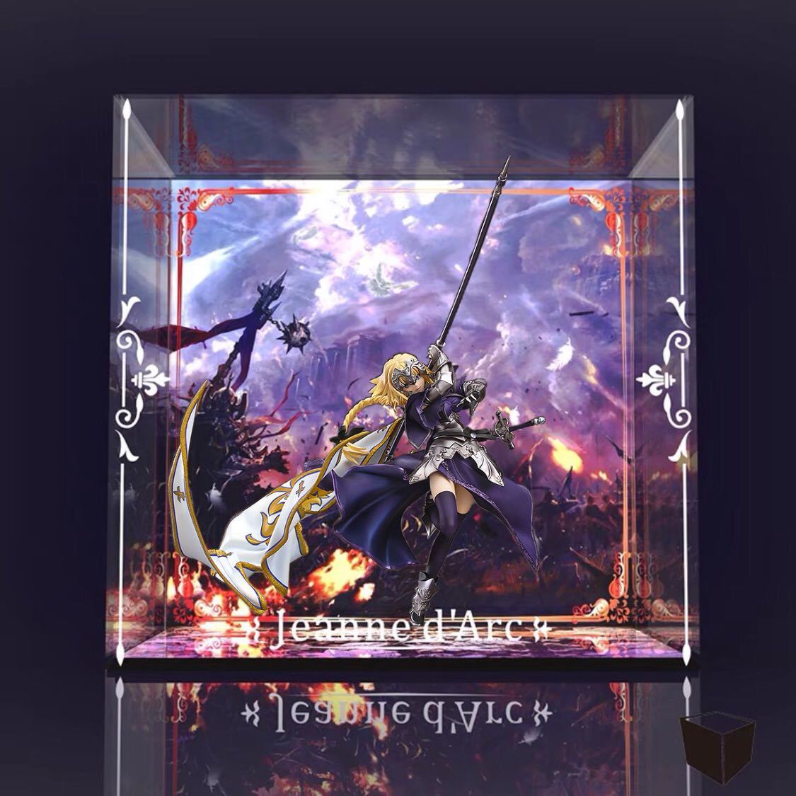 ※BOXのみ マックスファクトリー Fate/Apocrypha ジャンヌ・ダルク 1/8 フィギュア 専用 LED照明 展示 アクリル コレクション ショーケース