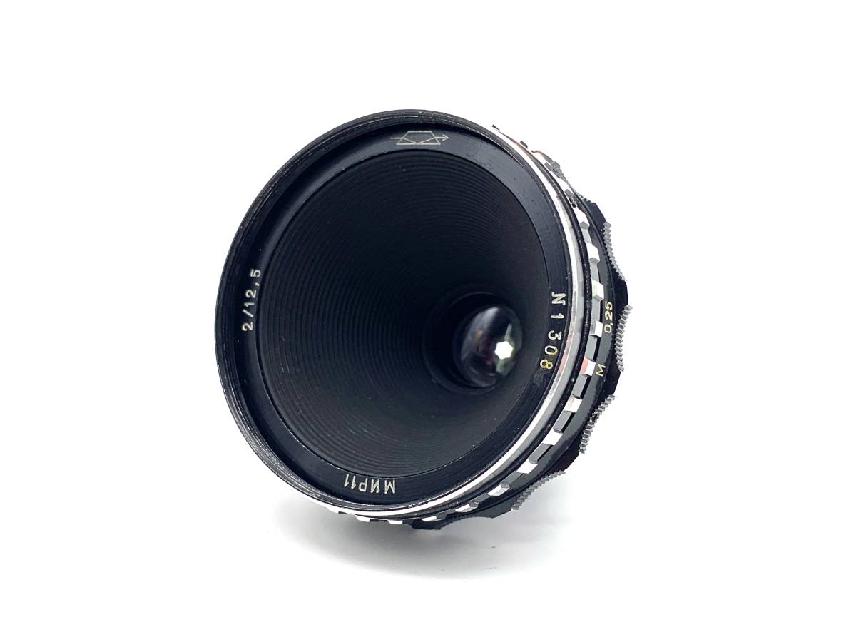 レンズ MIR-11 12.5mm F2 のマウントは、ムービーカメラKRASNOGORSK KMZ 16mm film movie camera Blackmagic BMPCC #2049B_画像3