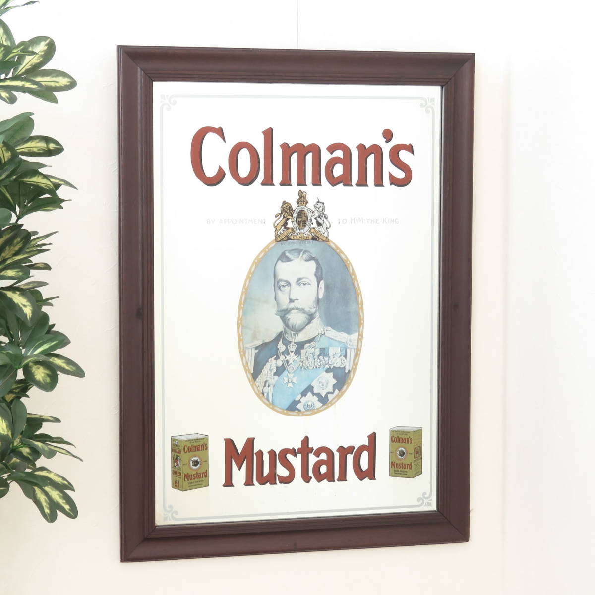 最大の割引 ビンテージパブミラー　コールマン マスタード（Colman's Mustard）イギリスのマスタード　PM-0138 その他