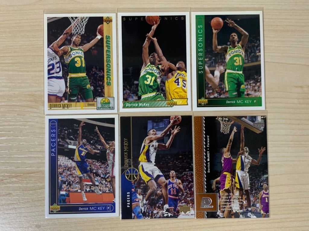 NBA Trading Card Derrick McKey Set of 6 Upper Deck 91-97 デリックマッキー 6枚セット Suprersonics Pacers 90年代 画像転載禁止_画像1