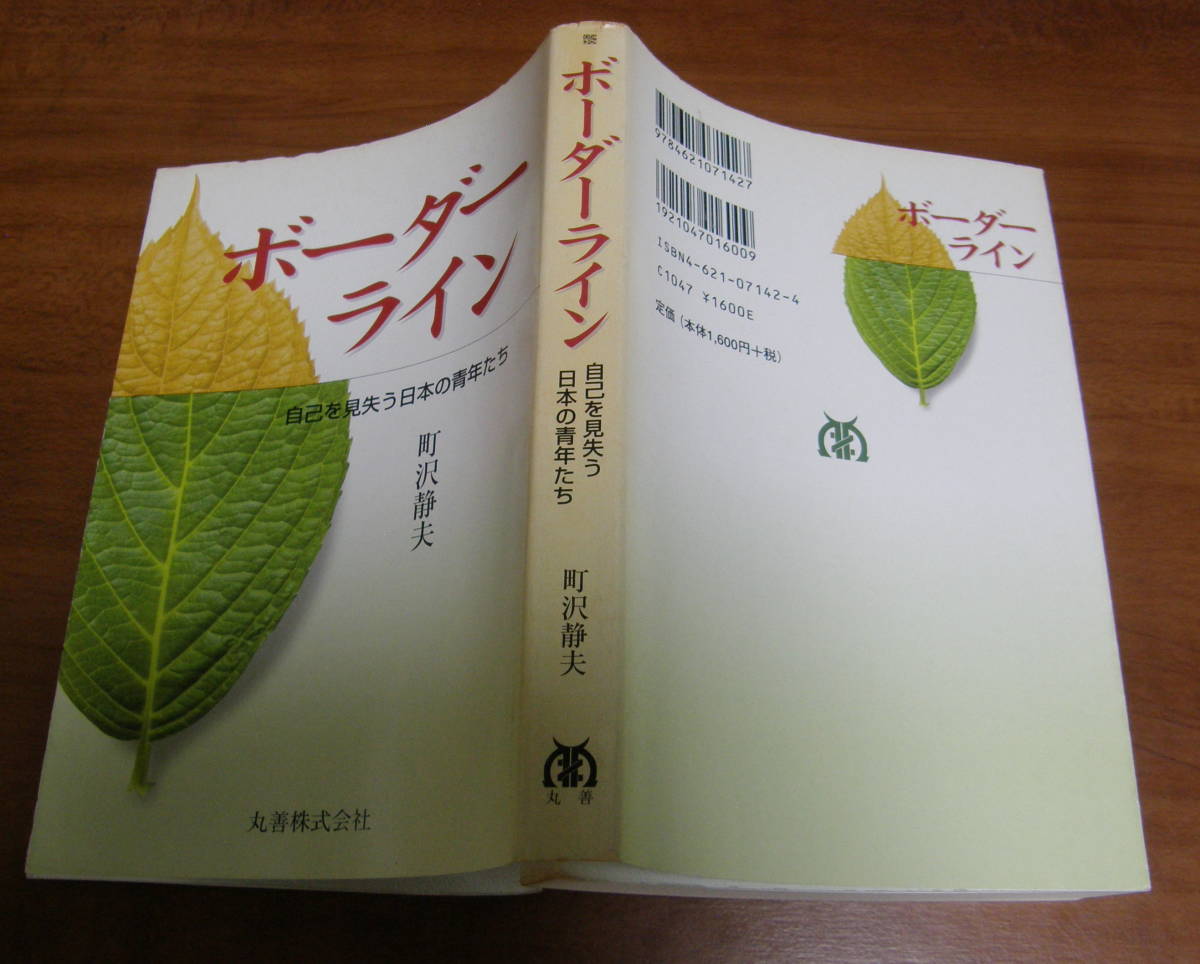 ★47★ボーダーライン　自己を見失う日本の青年たち　町沢静夫　古本★_画像2