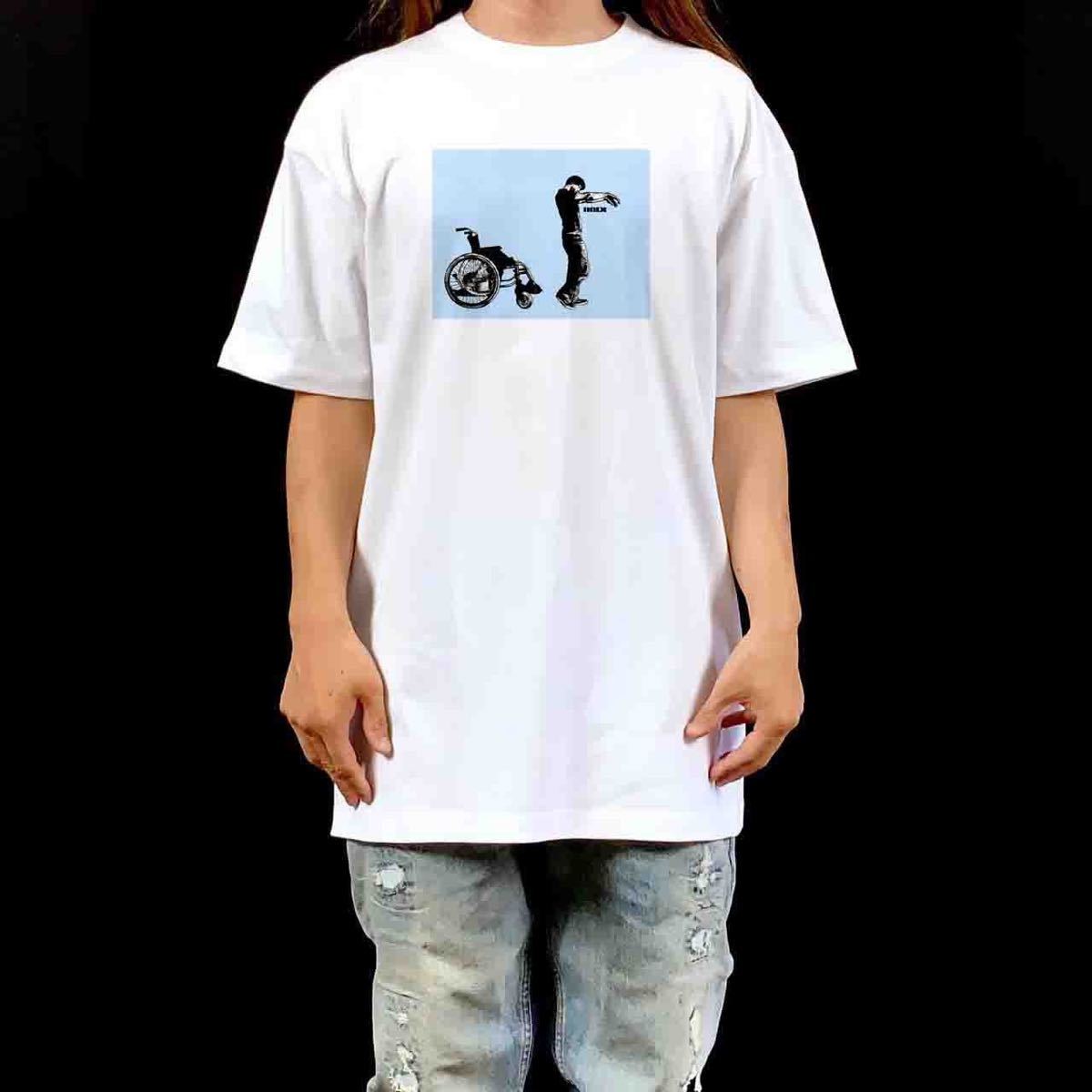 品質は非常に良い 新品 パーカー ロンT Tシャツ ビッグ バンクシー風