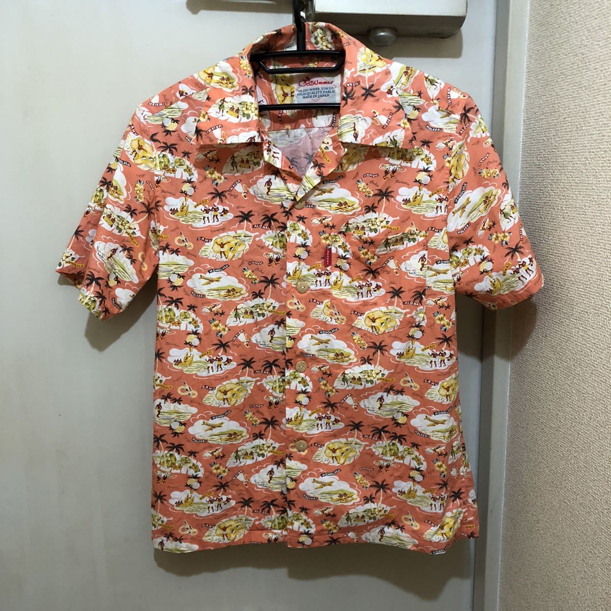 Mサイズ old summer (オールドサマー)古着半袖アロハシャツ さ Mサイズ old summer (オールドサマー)古着半袖アロハシャツ さ