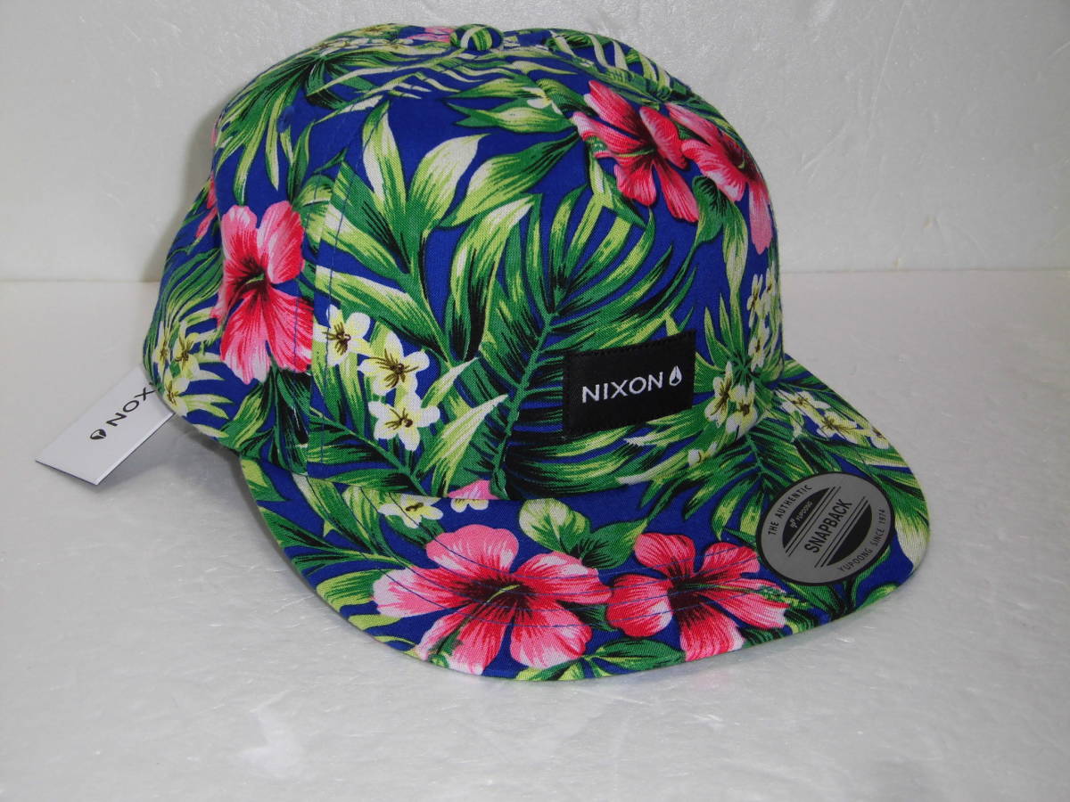超特価激安 年末のプロモーション 定価6050円 未使用 ニクソン スナップバック キャップ 帽子 Snapbac Tropics アロハ トロピカル NIXON 花柄