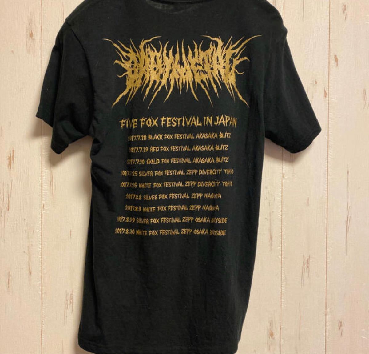 BABYMETAL 金キツネ祭り限定Tシャツ　