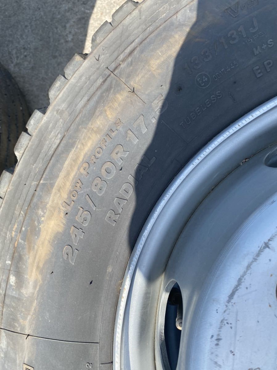 245/80r17.5 夏タイヤ　2本セット_画像2