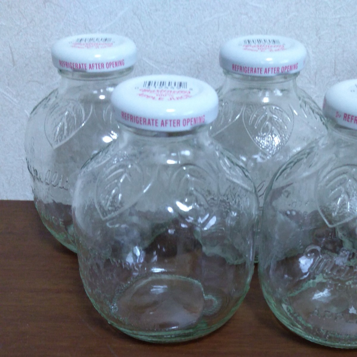 マルティネリ りんごジュース 空瓶（2個セット）蓋なし インテリア