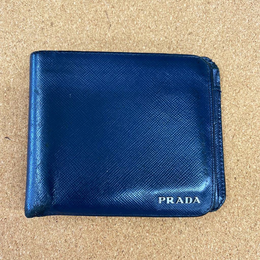 ヤフオク! - PRADA プラダ 二つ折り財布 2つ折り財布 二つ折...
