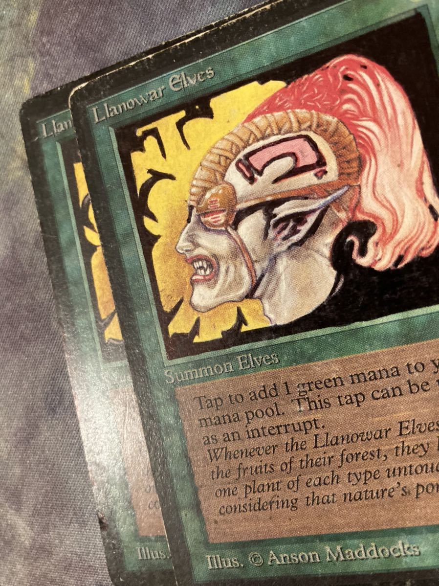 LEB ベータ β ラノワールのエルフ 4枚セット ヘビープレイド mtg(緑